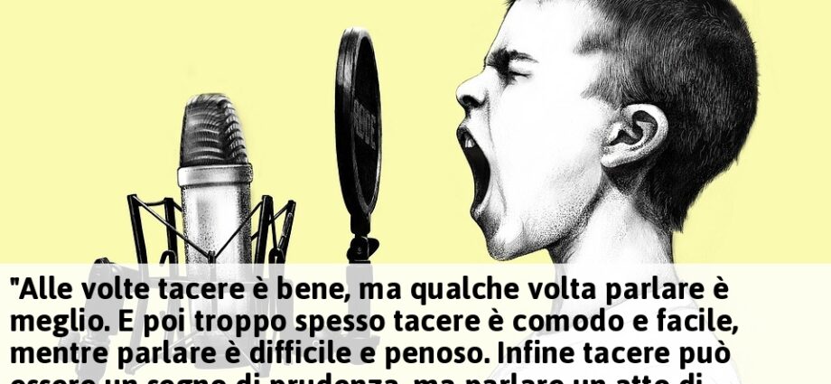 Frase sul coraggio di parlare